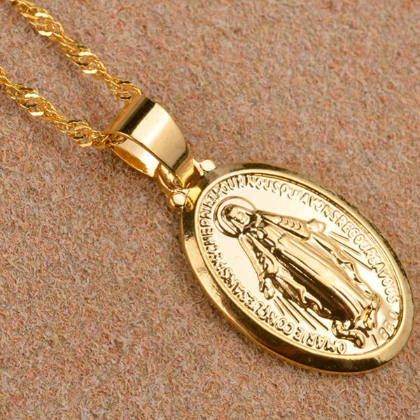 LUZYFE: CAMÁNDULA VIRGEN EN BAÑO DE ORO ✝