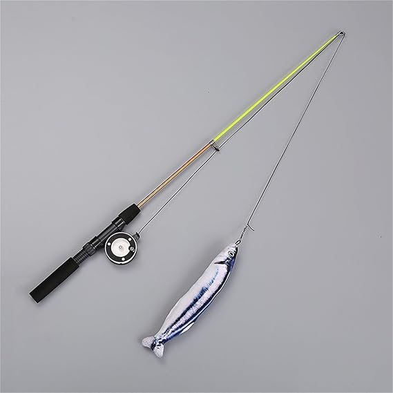 PESCAJUEGA: CAÑA DE PESCAR CON PESCADO 🐱🎣 Paga 1 Lleva 2
