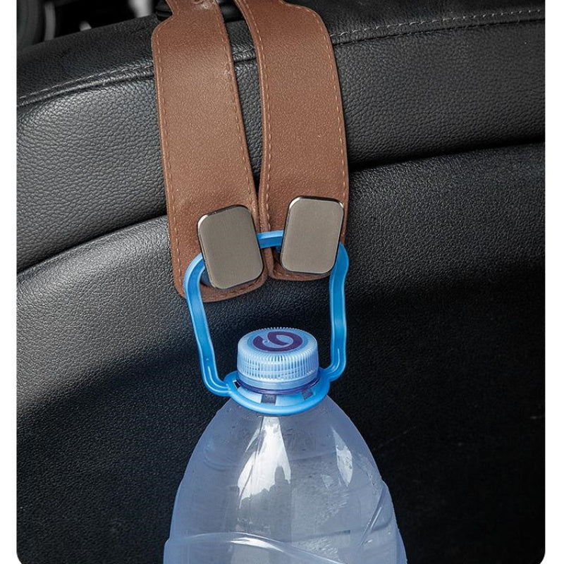 AUTOHANG: X2 COLGADOR CUERO CARRO👜