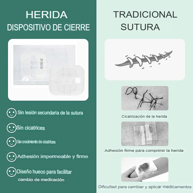 SET X4 ADHESIVO PARA CIERRE DE HERIDAS 🩹