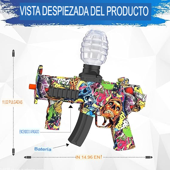 HIDROMASTER: PISTOLA HIDROGEL CON SILENCIADOR💦