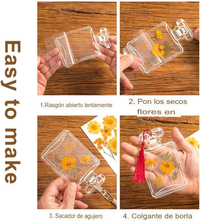 FLORAL SET X10: SEPARADOR DE LIBROS 🌻💎