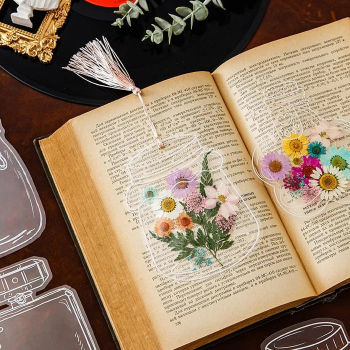 FLORAL SET X10: SEPARADOR DE LIBROS 🌻💎