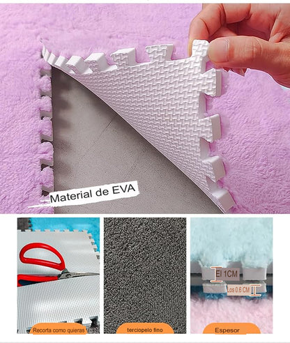 PUZZLE SOFT: ALFOMBRA A PRUEBA DE GOLPES 🧩✨ Incluye 16 und de 25cmx25cm