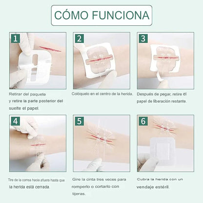 SET X4 ADHESIVO PARA CIERRE DE HERIDAS 🩹