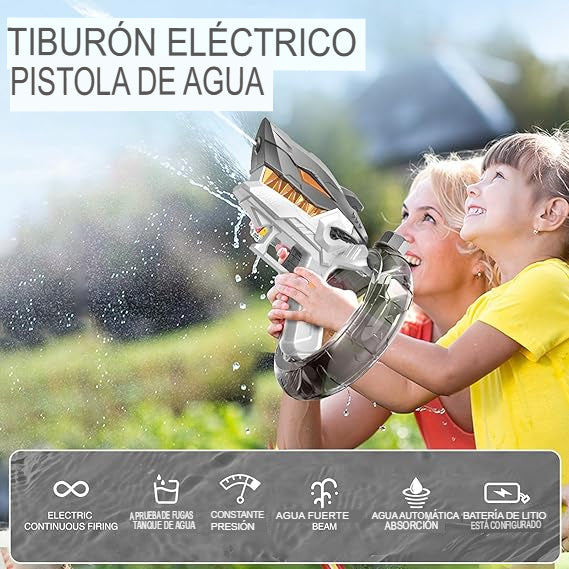 SHARKBLASTER: PISTOLA DE AGUA TIBURÓN🦈🔫