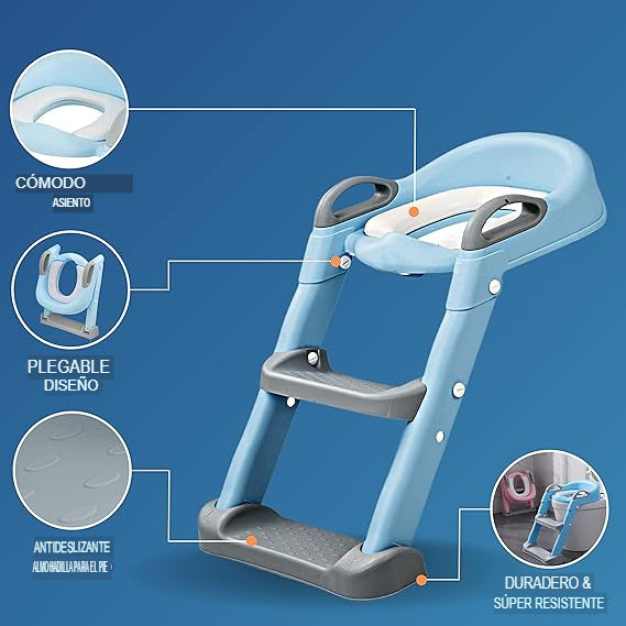 POTTYSTEP: SILLA ESCALERA PLEGABLE ORINAL 🚽
