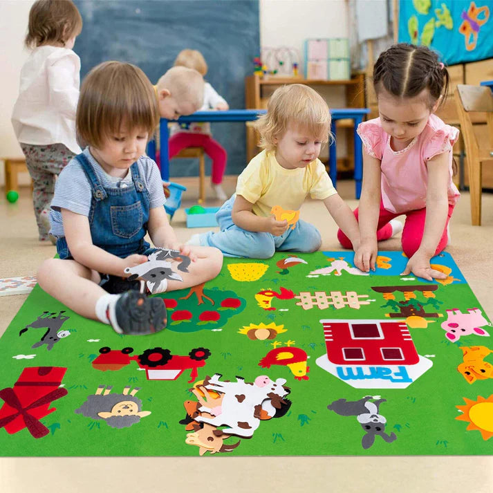 TACTOFELT: FONDO DE FIELTRO INTERACTIVO PARA NIÑOS🌟🖐️