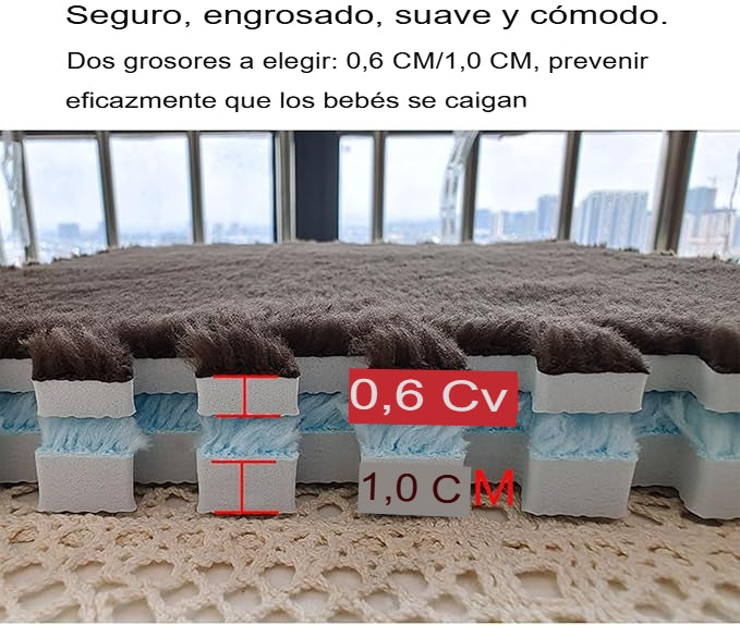 PUZZLE SOFT: ALFOMBRA A PRUEBA DE GOLPES 🧩✨ Incluye 16 und de 25cmx25cm