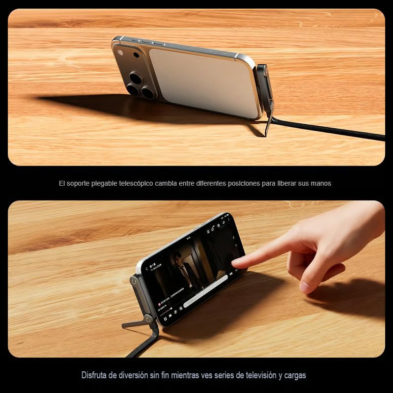 CHARGE PRO: CABLE 2 EN 1, CARGADOR Y SOPORTE 🔋📱
