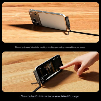 CHARGE PRO: CABLE 2 EN 1, CARGADOR Y SOPORTE 🔋📱