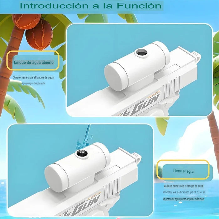 FUNGUN: PISTOLA BROMA DOBLE BOQUILLA 🎉🔫