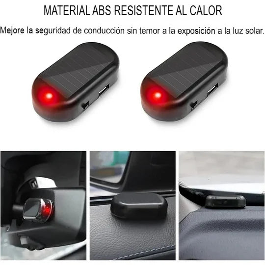 ANTIRROBO: SIMULADOR ALARMA SOLAR PARA CARRO  🚗🔴