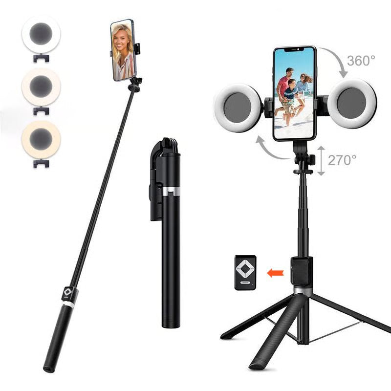 🤳📱 PALO DE SELFIE GIRATORIO CON CONTROL REMOTO 🔄✨