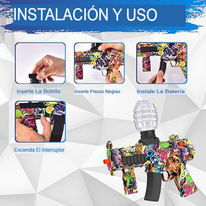 HIDROMASTER: PISTOLA HIDROGEL CON SILENCIADOR💦