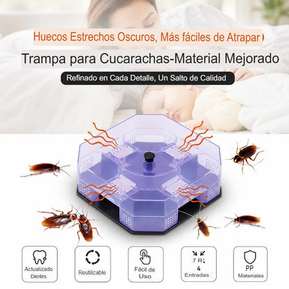 TRAMPA DE CUCARACHAS ANTIESCAPE 🪳🚫