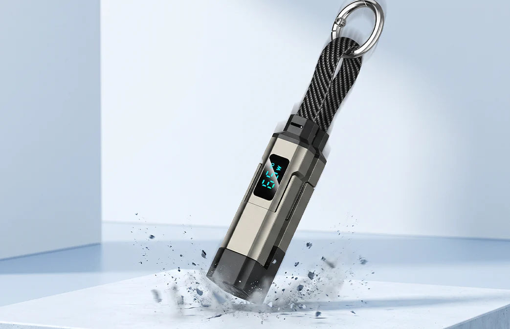 POWER KEY: CABLE DE CARGA 4 EN 1 CON LLAVERO💫⚡