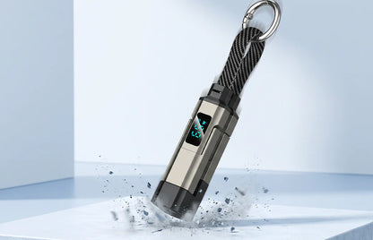 POWER KEY: CABLE DE CARGA 4 EN 1 CON LLAVERO💫⚡