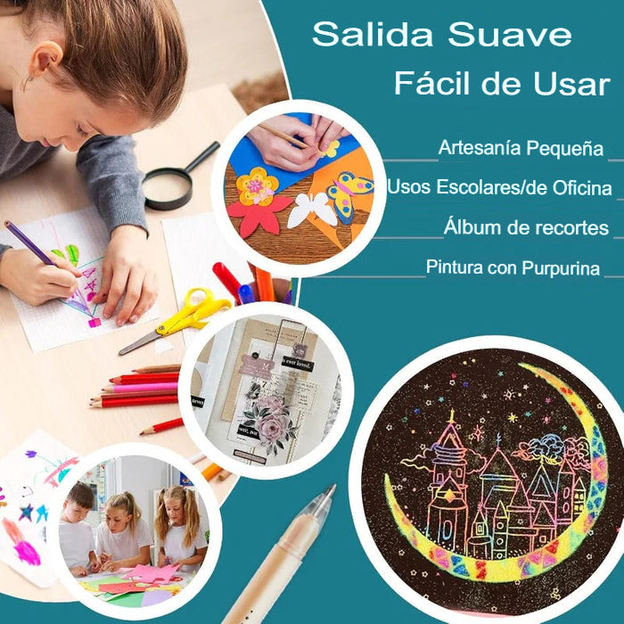 GLUE STICK SET X 6: LÁPICES DE PEGAMENTO 🖍️✨