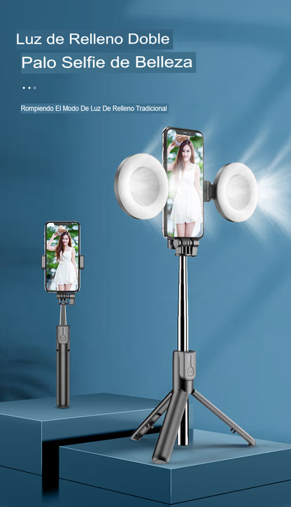 🤳📱 PALO DE SELFIE GIRATORIO CON CONTROL REMOTO 🔄✨
