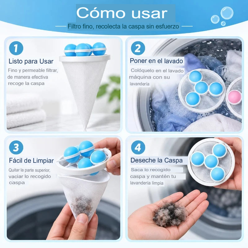 KIT X3 ATRAPA PELOS PARA LAVADORA 🧺🐾