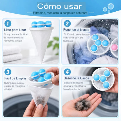 KIT X3 ATRAPA PELOS PARA LAVADORA 🧺🐾
