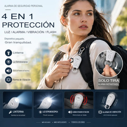 🔑🚨 LLAVERO 3 EN 1 CON ALARMA DE SEGURIDAD 🛡️✨