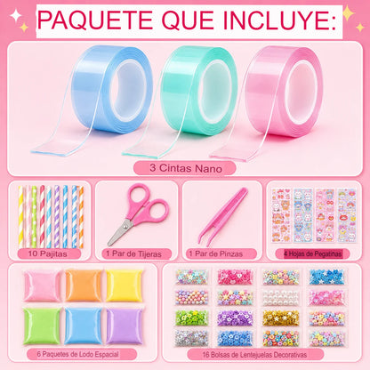 KIT CREATIVO DE SQUISHIES DE BURBUJAS 🌈🫧