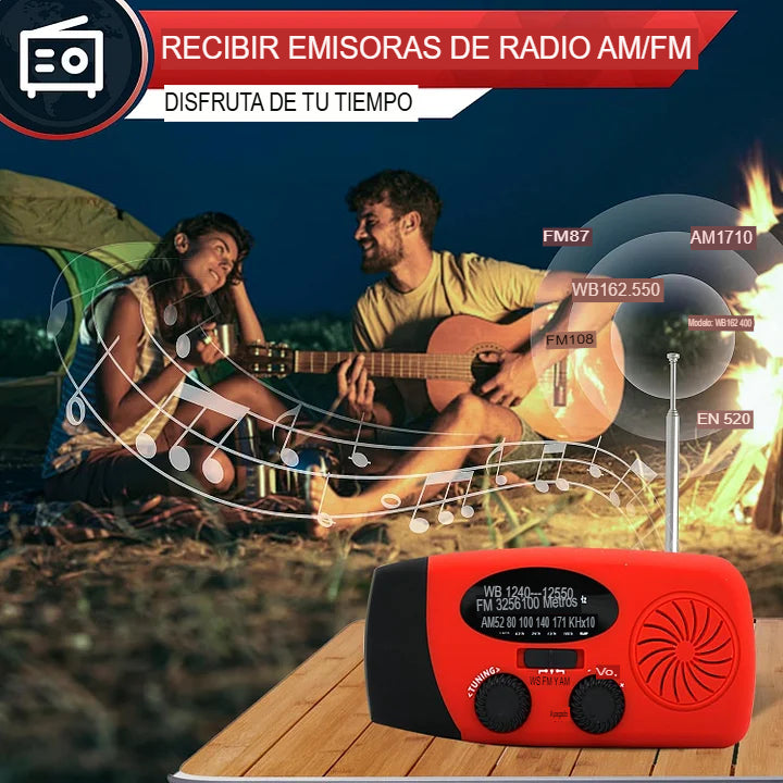 POWERWAVE: RADIO CON LINTERNA Y POWERBANK 📻🔦⚡