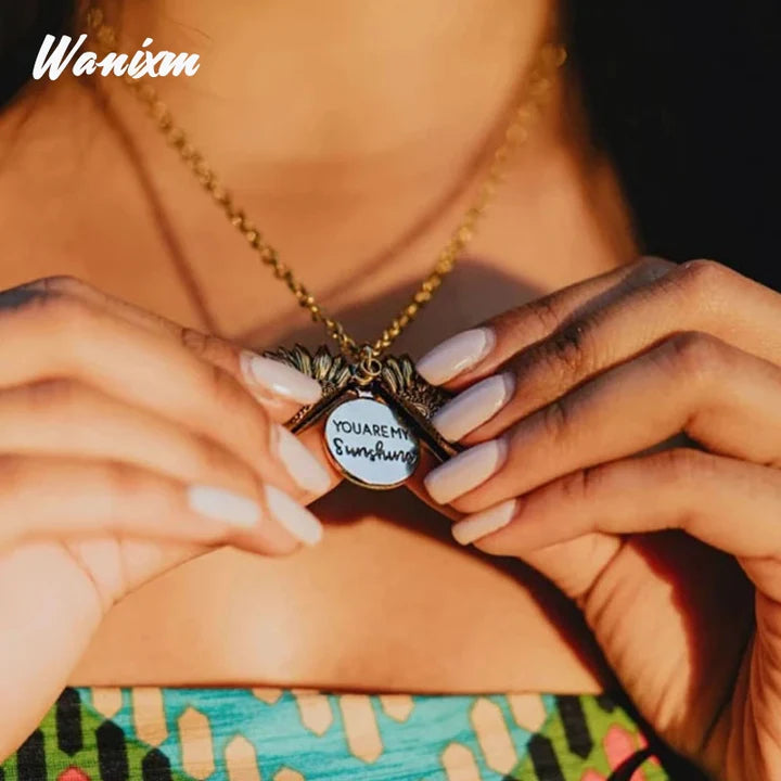 SUNSHINEJOY: COLLAR ERES MI SOL💛🌻 Acero Inoxidable