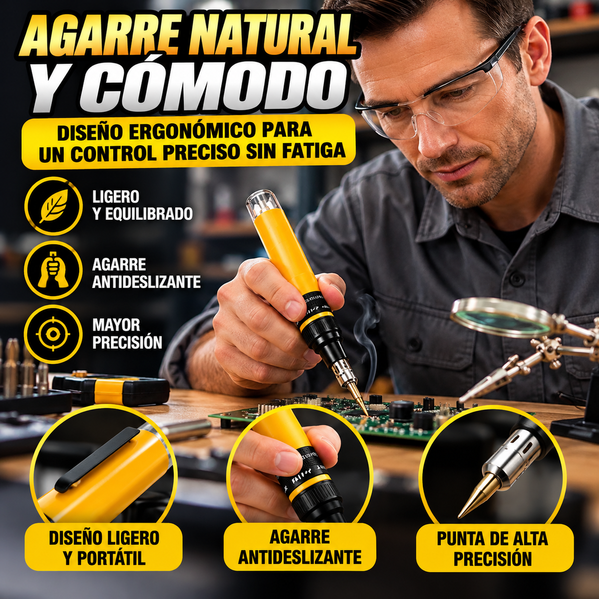 🔥 SOLDADOR DE BUTANO INALÁMBRICO 3 EN 1 🛠️