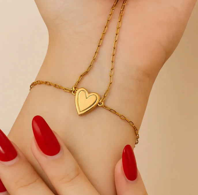 💖 CONEXIÓN REAL DUO: MANILLA MADRE E HIJA EN ORO LAMINADO 💖