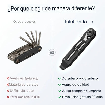 HERRAMIENTA TODO EN 1 PARA BICICLETA 🚴🛠️