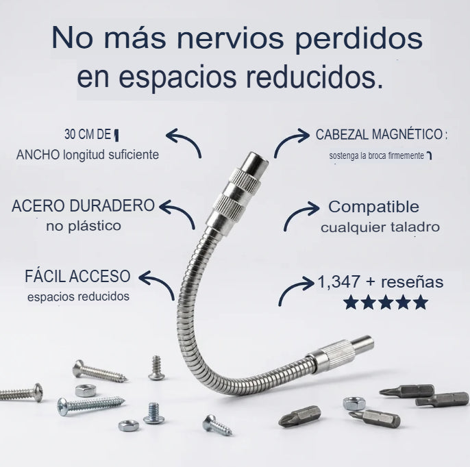 EXTENSIÓN FLEXIBLE PARA TALADRO 🔧✨