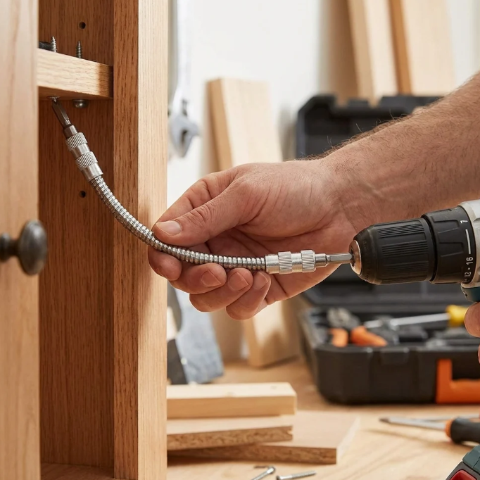 EXTENSIÓN FLEXIBLE PARA TALADRO 🔧✨