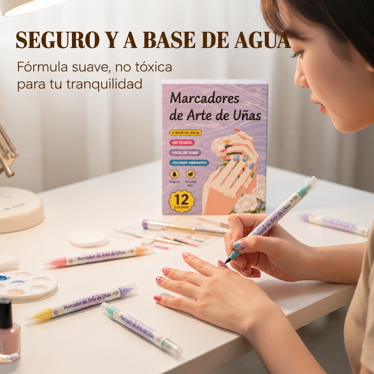NAIL DESIGN: KIT X12 ROTULADORES DE UÑAS 💎🌈