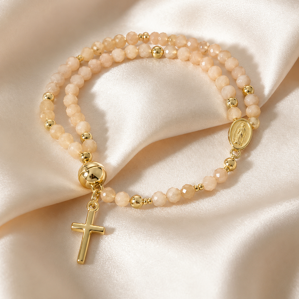 FE DIVINA: ROSARIO PULSERA BENDECIDO📿💫
