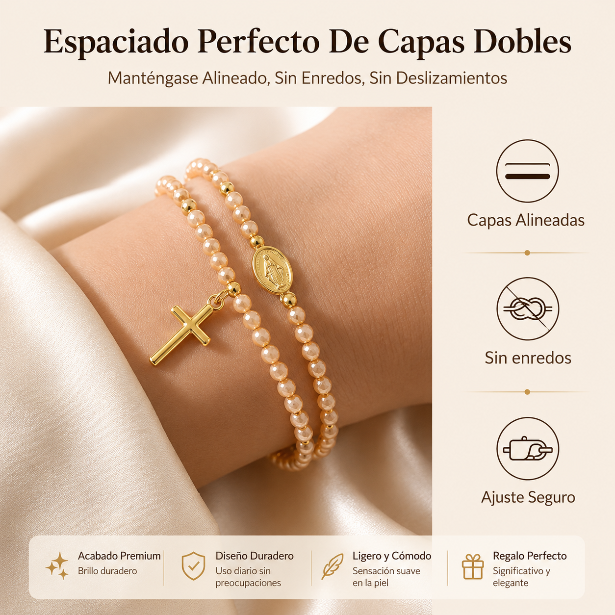 FE DIVINA: ROSARIO PULSERA BENDECIDO📿💫