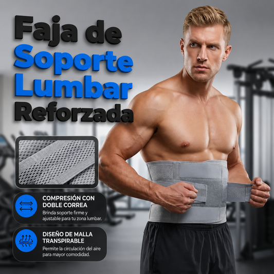BACKFIX 360: CINTURÓN SOPORTE LUMBAR🧍‍♂️