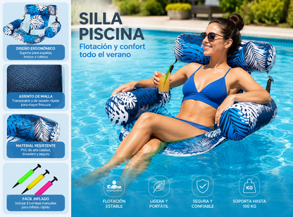 RELAX POOL: PROMO 2X1 SILLA INFLABLE PARA PISCINA💫☀️