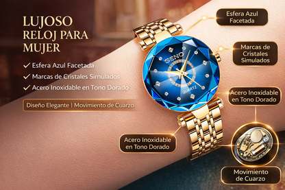 GOLD TIME 2X1: PAGA 1 LLEVA 2 – RELOJ DE LUJO💎🔥