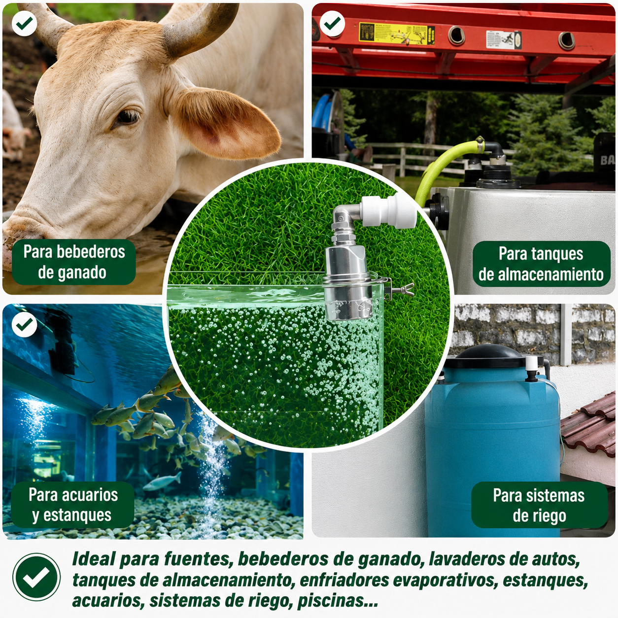 VÁLVULA FLOTADOR ACERO INOXIDABLE 🔧💧