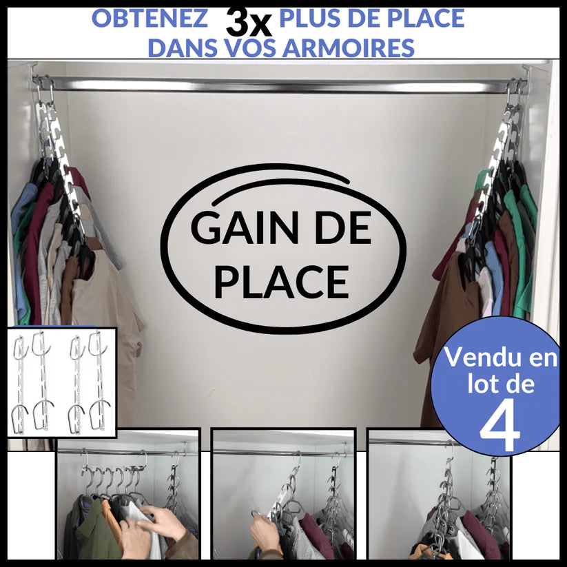 FlexHook: GANCHO DE ROPA AHORRA ESPACIO 🧥🔄 paga 1 Lleva 2