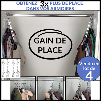 FlexHook: GANCHO DE ROPA AHORRA ESPACIO 🧥🔄 paga 1 Lleva 2