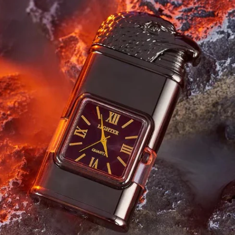 LUX SPARK: ENCENDEDOR CON RELOJ ⌚🔥