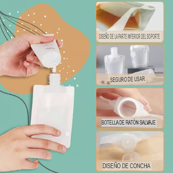 TRAVELPACK: BOLSAS VIAJERAS PARA LIQUIDOS X6 ✈️💧