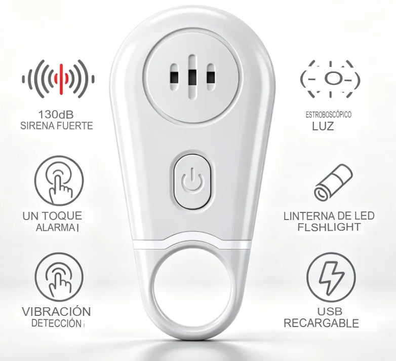 🔑🚨 LLAVERO 3 EN 1 CON ALARMA DE SEGURIDAD 🛡️✨