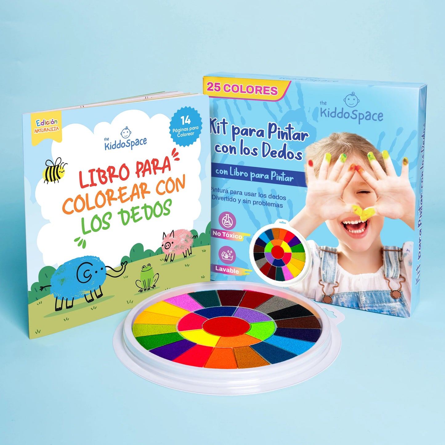 WASHART: KIT DE PINTURA LAVABLE PARA NIÑOS 🖼️🧽