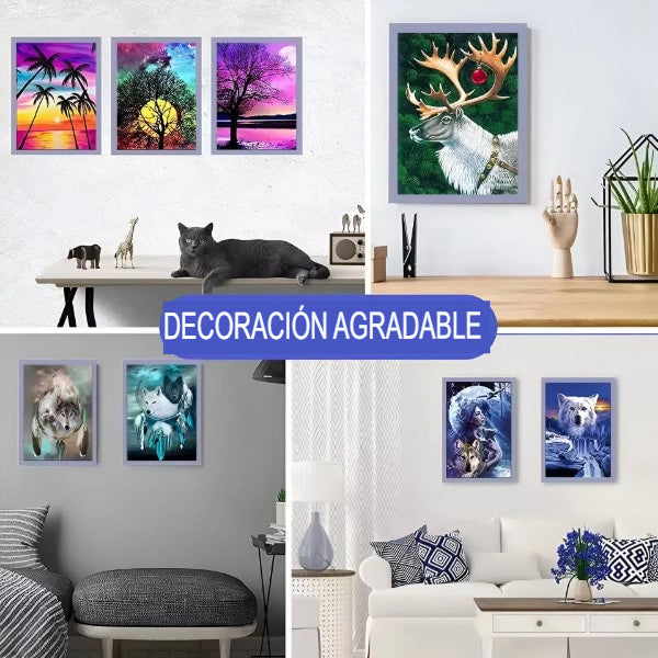 🖼️ DECO GALLERY: KIT X 5 CUADROS MAGNÉTICOS 🖼️