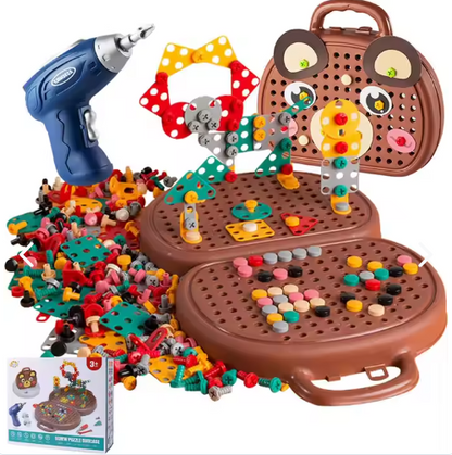 PUZZLETOOL: TALADRO DE CONSTRUCCIÓN PUZZLE🛠️🌈